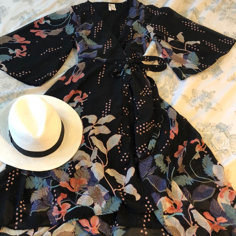 Long wrap dress
